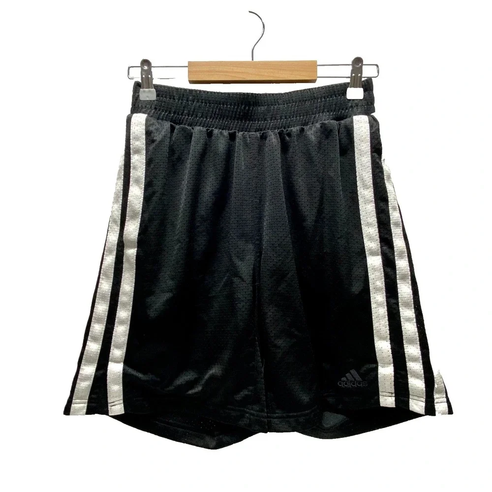 Adidas Aero Ready Shorts Men's M Black‎ Mesh White Classic Stripe 7